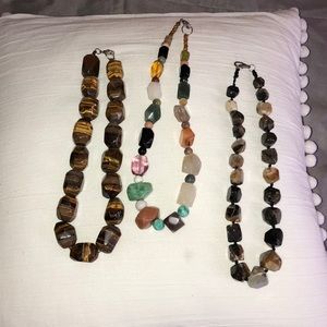 Stoney necklaces! Got these while traveling